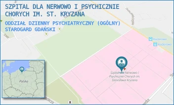 ODDZIAŁ DZIENNY PSYCHIATRYCZNY (OGÓLNY) - SZPITAL DLA NERWOWO I PSYCHICZNIE CHORYCH IM. ST. KRYZANA - UL. SKARSZEWSKA 7,  STAROGARD GDAŃSKI