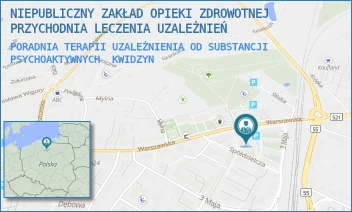 PORADNIA TERAPII UZALEŻNIENIA OD SUBSTANCJI PSYCHOAKTYWNYCH - GRAŻYNA GAŁKOWSKA PRZYCHODNIA LECZENIA UZALEŻNIEŃ IM. MARII BEREZOWSKIEJ-MAKOWSKIEJ - UL. WARSZAWSKA 18A,  KWIDZYN