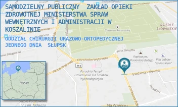 ODDZIAŁ CHIRURGII URAZOWO-ORTOPEDYCZNEJ JEDNEGO DNIA - SAMODZIELNY PUBLICZNY  ZAKŁAD OPIEKI ZDROWOTNEJ MINISTERSTWA SPRAW WEWNĘTRZNYCH I ADMINISTRACJI W KOSZALINIE - UL. JOACHIMA LELEWELA 58,  SŁUPSK