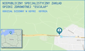 ODDZIAŁ DZIENNY W GDYNI - NIEPUBLICZNY SPECJALISTYCZNY ZAKŁAD OPIEKI ZDROWOTNEJ "ESCULAP" - UL. CHWARZNIEŃSKA 136/138,  GDYNIA