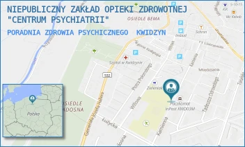 PORADNIA ZDROWIA PSYCHICZNEGO - NIEPUBLICZNY ZAKŁAD OPIEKI ZDROWOTNEJ "CENTRUM PSYCHIATRII" - UL. KAMIENNA 15/4,  KWIDZYN