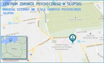 ODDZIAŁ DZIENNY NR 1 DLA CHORYCH PSYCHICZNIE - CENTRUM ZDROWIA PSYCHICZNEGO W SŁUPSKU - UL. OBROŃCÓW WYBRZEŻA 4,  SŁUPSK