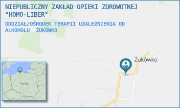 ODDZIAŁ/OŚRODEK TERAPII UZALEŻNIENIA OD ALKOHOLU - NIEPUBLICZNY ZAKŁAD OPIEKI ZDROWOTNEJ "HOMO-LIBER" - UL. ŻUKÓWKO 16,  ŻUKÓWKO