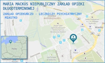 ZAKŁAD OPIEKUŃCZO - LECZNICZY PSYCHIATRYCZNY - MARIA MACKUS NIEPUBLICZNY ZAKŁAD OPIEKI DŁUGOTERMINOWEJ - UL. POMORSKA 7,  MIASTKO