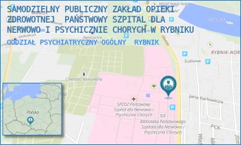 ODDZIAŁ PSYCHIATRYCZNY OGÓLNY - KLINICZNY SZPITAL PSYCHIATRYCZNY SPZOZ W RYBNIKU - UL. GLIWICKA 33,  RYBNIK
