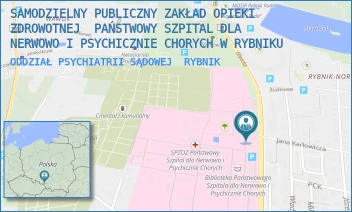 ODDZIAŁ PSYCHIATRII SĄDOWEJ - KLINICZNY SZPITAL PSYCHIATRYCZNY SPZOZ W RYBNIKU - UL. GLIWICKA 33,  RYBNIK