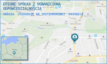 ODDZIA CHIRURGII KRTKOTERMINOWEJ - EPIONE SPÓŁKA Z OGRANICZONĄ ODPOWIEDZIALNOŚCIĄ - PIOTROWICKA 68,  KATOWICE