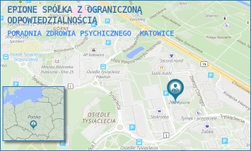 PORADNIA ZDROWIA PSYCHICZNEGO - EPIONE SPÓŁKA Z OGRANICZONĄ ODPOWIEDZIALNOŚCIĄ - UL. ZAWISZY CZARNEGO 7A,  KATOWICE