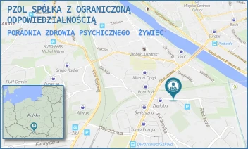 PORADNIA ZDROWIA PSYCHICZNEGO - PZOL SPÓŁKA Z OGRANICZONĄ ODPOWIEDZIALNOŚCIĄ - UL. GARBARSKA 3,  ŻYWIEC