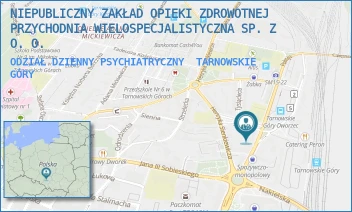 ODZIAŁ DZIENNY PSYCHIATRYCZNY - NIEPUBLICZNY ZAKŁAD OPIEKI ZDROWOTNEJ PRZYCHODNIA WIELOSPECJALISTYCZNA SP. Z O. O. - PIŁSUDSKIEGO 18,  TARNOWSKIE GÓRY