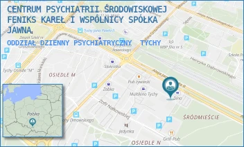 ODDZIAŁ DZIENNY PSYCHIATRYCZNY - CENTRUM PSYCHIATRII ŚRODOWISKOWEJ FENIKS KAREŁ I WSPÓLNICY SPÓŁKA JAWNA - UL. AL. JANA PAWLA II 24,  TYCHY