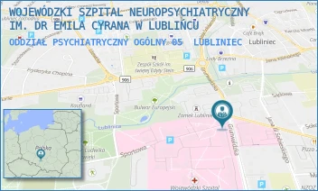 ODDZIAŁ PSYCHIATRYCZNY OGÓLNY 05 - WOJEWÓDZKI SZPITAL NEUROPSYCHIATRYCZNY IM. DR EMILA CYRANA W LUBLIŃCU - GRUNWALDZKA 48,  LUBLINIEC