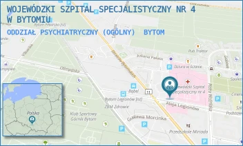 ODDZIAŁ PSYCHIATRYCZNY (OGÓLNY) - WOJEWÓDZKI SZPITAL SPECJALISTYCZNY NR 4 W BYTOMIU - UL. ALEJA LEGIONÓW 10,  BYTOM