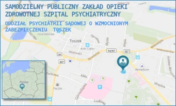 ODDZIAŁ PSYCHIATRII SĄDOWEJ O WZMOCNIONYM ZABEZPIECZENIU - SAMODZIELNY PUBLICZNY ZAKŁAD OPIEKI ZDROWOTNEJ SZPITAL PSYCHIATRYCZNY - GLIWICKA 5,  TOSZEK