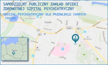 ODDZIAŁ PSYCHIATRYCZNY DLA PRZEWLEKLE CHORYCH - SAMODZIELNY PUBLICZNY ZAKŁAD OPIEKI ZDROWOTNEJ SZPITAL PSYCHIATRYCZNY - UL. GLIWICKA 5,  TOSZEK