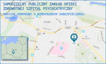 ODDZIAŁ ODWYKOWY O WZMOCNIONYM ZABEZPIECZENIU - SAMODZIELNY PUBLICZNY ZAKŁAD OPIEKI ZDROWOTNEJ SZPITAL PSYCHIATRYCZNY - UL. GLIWICKA 5,  TOSZEK
