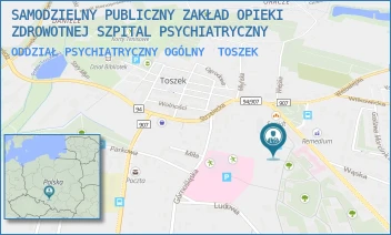 ODDZIAŁ PSYCHIATRYCZNY OGÓLNY - SAMODZIELNY PUBLICZNY ZAKŁAD OPIEKI ZDROWOTNEJ SZPITAL PSYCHIATRYCZNY - UL. GLIWICKA 5,  TOSZEK