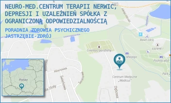 PORADNIA ZDROWIA PSYCHICZNEGO - NEURO-MED.CENTRUM TERAPII NERWIC, DEPRESJI I UZALEŻNIEŃ SPÓŁKA Z OGRANICZONĄ ODPOWIEDZIALNOŚCIĄ - UL. DĘBOWA 20,  JASTRZĘBIE-ZDRÓJ