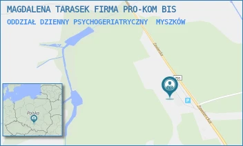 ODDZIAŁ DZIENNY PSYCHOGERIATRYCZNY - MAGDALENA TARASEK FIRMA PRO-KOM BIS - UL. ZAWIERCKA 18,  MYSZKÓW
