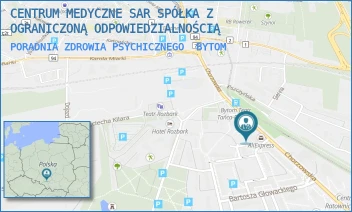 PORADNIA ZDROWIA PSYCHICZNEGO - CENTRUM MEDYCZNE SAR SPÓŁKA Z OGRANICZONĄ ODPOWIEDZIALNOŚCIĄ - UL. CHORZOWSKA 14,  BYTOM
