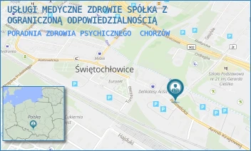 PORADNIA ZDROWIA PSYCHICZNEGO - USŁUGI MEDYCZNE ZDROWIE SPÓŁKA Z OGRANICZONĄ ODPOWIEDZIALNOŚCIĄ - UL. WOLNOŚCI 3/9,  CHORZÓW