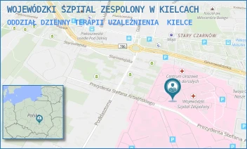 ODDZIAŁ DZIENNY TERAPII UZALEŻNIENIA - WOJEWÓDZKI SZPITAL ZESPOLONY W KIELCACH - GRUNWALDZKA 45,  KIELCE