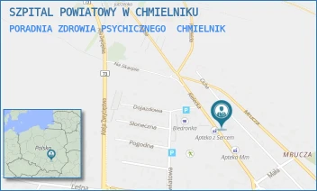 PORADNIA ZDROWIA PSYCHICZNEGO - SZPITAL POWIATOWY W CHMIELNIKU - KIELECKA 18,  CHMIELNIK