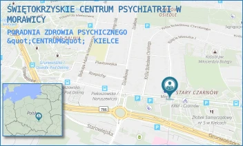 PORADNIA ZDROWIA PSYCHICZNEGO "CENTRUM" - ŚWIĘTOKRZYSKIE CENTRUM PSYCHIATRII W MORAWICY - PIEKOSZOWSKA 54,  KIELCE