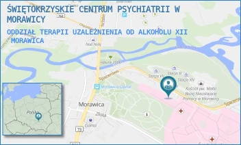 ODDZIAŁ TERAPII UZALEŻNIENIA OD ALKOHOLU XII - ŚWIĘTOKRZYSKIE CENTRUM PSYCHIATRII W MORAWICY - SPACEROWA 5,  MORAWICA