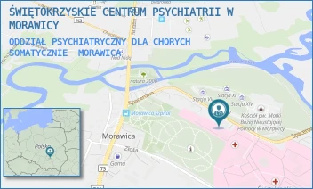 ODDZIAŁ PSYCHIATRYCZNY DLA CHORYCH SOMATYCZNIE - ŚWIĘTOKRZYSKIE CENTRUM PSYCHIATRII W MORAWICY - SPACEROWA 5,  MORAWICA