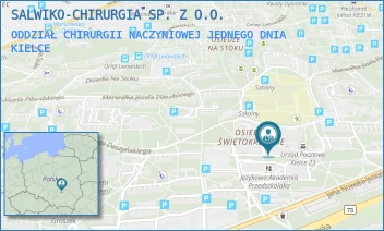 ODDZIAŁ CHIRURGII NACZYNIOWEJ JEDNEGO DNIA - SALWIKO-CHIRURGIA SP. Z O.O. - JANA NOWAKA JEZIORAŃSKIEGO 75,  KIELCE