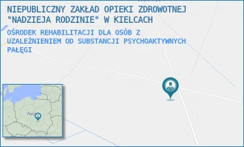 OŚRODEK REHABILITACJI DLA OSÓB Z UZALEŻNIENIEM OD SUBSTANCJI PSYCHOAKTYWNYCH - NIEPUBLICZNY ZAKŁAD OPIEKI ZDROWOTNEJ "NADZIEJA RODZINIE" W KIELCACH - 80,  PAŁĘGI