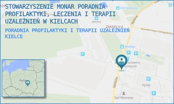 PORADNIA PROFILAKTYKI I TERAPII UZALEŻNIEŃ - STOWARZYSZENIE MONAR PORADNIA PROFILAKTYKI, LECZENIA I TERAPII UZALEŻNIEŃ W KIELCACH - MALIKÓW 150B,  KIELCE