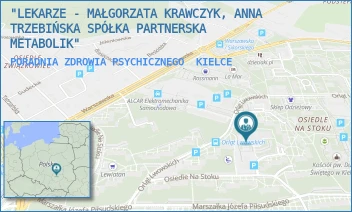PORADNIA ZDROWIA PSYCHICZNEGO - METABOLIK SPÓŁKA Z OGRANICZONĄ ODPOWIEDZIALNOŚCIĄ - OS. NA STOKU 63A,  KIELCE