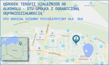OTU ODDZIAŁ DZIENNY PSYCHIATRYCZNY EŁK - OŚRODEK TERAPII UZALEŻNIEŃ OD ALKOHOLU - OTU SPÓŁKA Z OGRANICZONĄ ODPOWIEDZIALNOSCIĄ - WILEŃSKA 25A,  EŁK