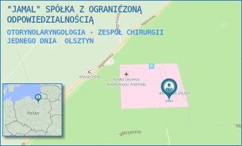 OTORYNOLARYNGOLOGIA - ZESPÓŁ CHIRURGII JEDNEGO DNIA - "JAMAL" SPÓŁKA Z OGRANICZONĄ ODPOWIEDZIALNOŚCIĄ - JAGIELLOŃSKA 78A.,  OLSZTYN
