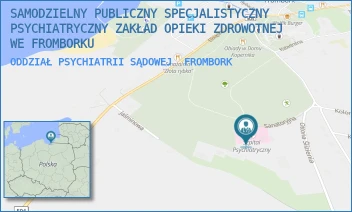 ODDZIAŁ PSYCHIATRII SĄDOWEJ - SZPITAL PSYCHIATRYCZNY ŚW. ANTONIEGO WIELKIEGO WE FROMBORKU - SANATORYJNA 1,  FROMBORK