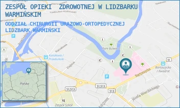 ODDZIAŁ CHIRURGII URAZOWO-ORTOPEDYCZNEJ - ZESPÓŁ OPIEKI  ZDROWOTNEJ W LIDZBARKU WARMIŃSKIM - BARTOSZYCKA 3,  LIDZBARK WARMIŃSKI