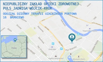 ODDZIAŁ DZIENNY TERAPII UZALEŻNIEŃ PORTOWA 16 - PULS SPÓŁKA Z OGRANICZONĄ ODPOWIEDZIALNOŚCIĄ - PORTOWA 16,  BRANIEWO