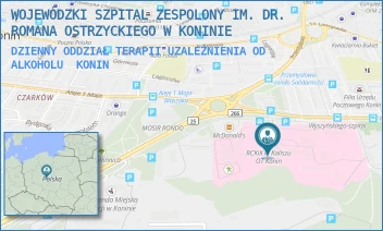 DZIENNY ODDZIAŁ TERAPII UZALEŻNIENIA OD ALKOHOLU - WOJEWÓDZKI SZPITAL ZESPOLONY IM. DR. ROMANA OSTRZYCKIEGO W KONINIE - KARDYNAŁA S. WYSZYŃSKIEGO 1,  KONIN