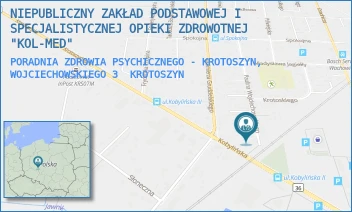 PORADNIA ZDROWIA PSYCHICZNEGO - KROTOSZYN, WOJCIECHOWSKIEGO 3 - NIEPUBLICZNY ZAKŁAD PODSTAWOWEJ I SPECJALISTYCZNEJ OPIEKI ZDROWOTNEJ "KOL-MED" - WOJCIECHOWSKIEGO 3,  KROTOSZYN
