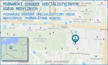 POZNAŃSKI OŚRODEK SPECJALISTYCZNY USŁUG MEDYCZNYCH - POZNAŃSKI OŚRODEK SPECJALISTYCZNYCH USŁUG MEDYCZNYCH - AL.SOLIDARNOŚCI 36,  POZNAŃ-STARE MIASTO