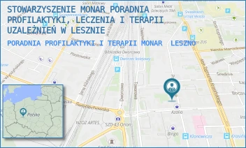 PORADNIA PROFILAKTYKI I TERAPII MONAR - STOWARZYSZENIE MONAR PORADNIA PROFILAKTYKI, LECZENIA I TERAPII UZALEŻNIEŃ W LESZNIE - PRZEMYSŁOWA 27,  LESZNO