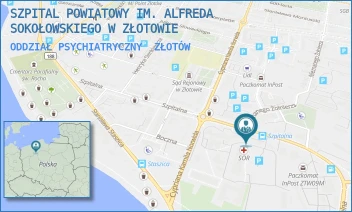 ODDZIAŁ PSYCHIATRYCZNY - SZPITAL POWIATOWY IM. ALFREDA SOKOŁOWSKIEGO W ZŁOTOWIE - SZPITALNA 28,  ZŁOTÓW