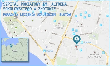 PORADNIA LECZENIA UZALEŻNIEŃ - SZPITAL POWIATOWY IM. ALFREDA SOKOŁOWSKIEGO W ZŁOTOWIE - SZPITALNA 28,  ZŁOTÓW