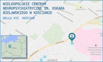 WILLA VII - WIELKOPOLSKIE CENTRUM NEUROPSYCHIATRYCZNE IM. OSKARA BIELAWSKIEGO W KOŚCIANIE - PL. PADEREWSKIEGO 1A,  KOŚCIAN