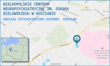 ODDZIAŁ PSYCHIATRYCZNY DZIENNY - WIELKOPOLSKIE CENTRUM NEUROPSYCHIATRYCZNE IM. OSKARA BIELAWSKIEGO W KOŚCIANIE - PL. PADEREWSKIEGO 1A,  KOŚCIAN