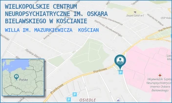WILLA IM. MAZURKIEWICZA - WIELKOPOLSKIE CENTRUM NEUROPSYCHIATRYCZNE IM. OSKARA BIELAWSKIEGO W KOŚCIANIE - PL. PADEREWSKIEGO 1A,  KOŚCIAN