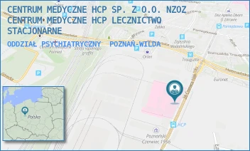 ODDZIAŁ PSYCHIATRYCZNY - CENTRUM MEDYCZNE HCP SPÓŁKA Z O.O. NZOZ CENTRUM MEDYCZNE HCP LECZNICTWO AMBULATORYJNE - 28 CZERWCA1956 194,  POZNAŃ-WILDA
