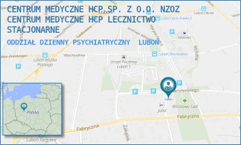 ODDZIAŁ DZIENNY PSYCHIATRYCZNY - CENTRUM MEDYCZNE HCP SPÓŁKA Z O.O. NZOZ CENTRUM MEDYCZNE HCP LECZNICTWO AMBULATORYJNE - KONARZEWSKIEGO 28A,  LUBOŃ
